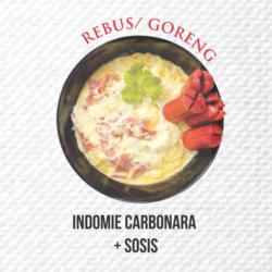 Indomie Carbonara ( Goreng / Kuah)   Sosis