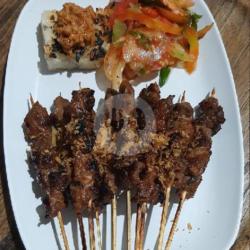 Sate Maranggi Kambing Lemak   Ketan Bakar Sambal Oncom