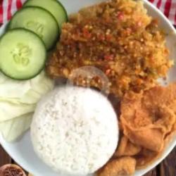 Nasi Kulit Geprek