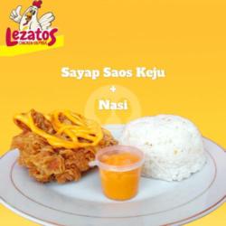 Sayap   Saos Keju   Nasi