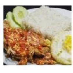 Nasi Telur Ceplok Mata Sapi Geprek