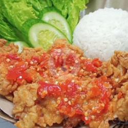 Ayam Geprek   Nasi Free Teh Es