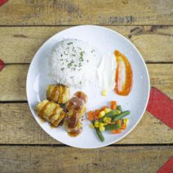 Egg Roll Rice Set
