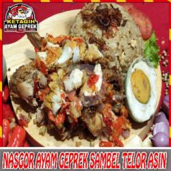 Nasgor Ayam Geprek Sambel Telor Asin