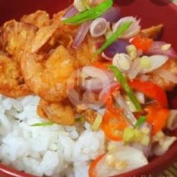 Rice Bowl Crispy Shrimp Sambal Matah