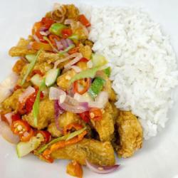 Nasi Ayam Fillet Crispy Sambal Colo-colo