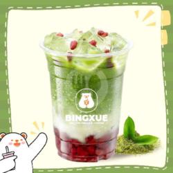 Matcha Latte With Red Bean - Matcha