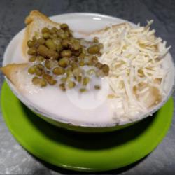 Bubur Kacang Ijo Keju Susu Roti