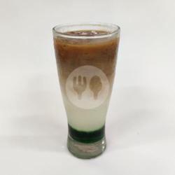 Pandan Coffee Latte (ice)