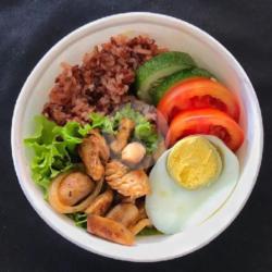 Sweet Chicken Mushroom Bowl