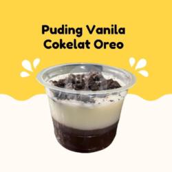 Puding Vanila Coklat Oreo