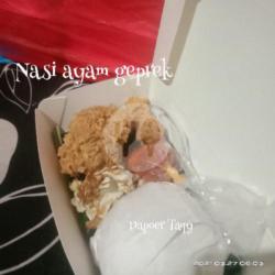 Nasi Wings Geprek