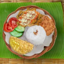 Nasi Kulit Keju   Telur