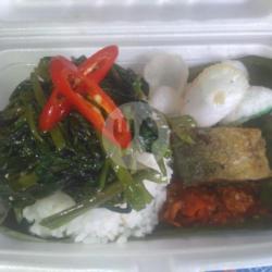 Nasi Cah Kangkung Ikan Asin Peda