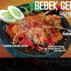 Bebek Geprek Paha Tanpa Nasi