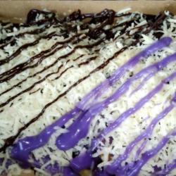 Pisang Geprek Spesial Coklat Taro Keju