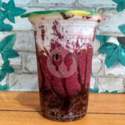 Red Velvet Cincau Ice Drink