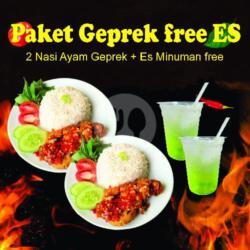 Paket Ayam Geprek Free Es Seger
