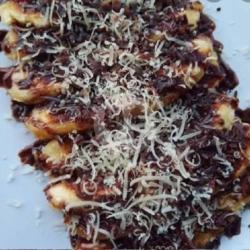 Pisang Goreng Tanduk Keju Coklat