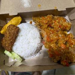 Nasi Daging Ikan Dori Sambal Bawang