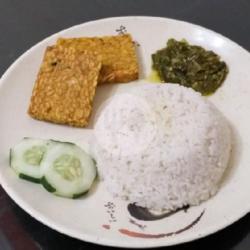 Lalapan Tempe   Nasi