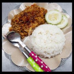 Fillet Dada Ayam Geprek Bumbu Rica Nasi