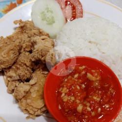 Nasi Daging Ikan Dori Sambal Geprek