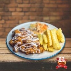 Chicken Chrispy Strips   French Fries (tidak Pedas)