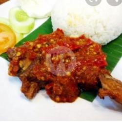 Paket Ayam Penyet Sambal Merah Bumbu Hitam