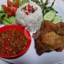 Nasi Dada Ayam   Sambal