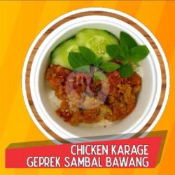 Promo Ricebowl Chiken Karage Geprek Sambal Bawang