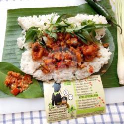 Nasi Bakar Ikan Asin Jambal (s)