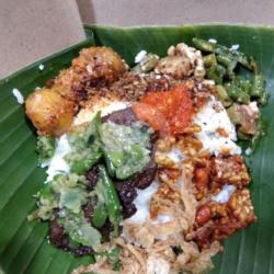 Nasi Putih Dendeng Cabe Ijo