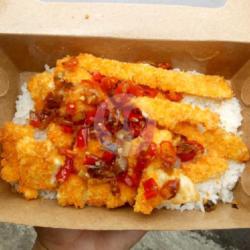 Nasi Chicken Katsu Sambel Matah