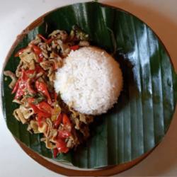 Nasi Oseng-oseng Usus Ayam