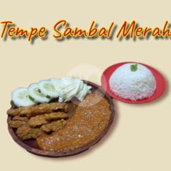 Paket Nasi Tempe Sambal Merah