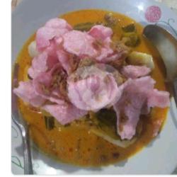 Katupek Gulai Cubadak Tanpa Telur