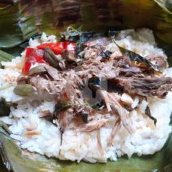 Nasi Bakar Cakalang Asap