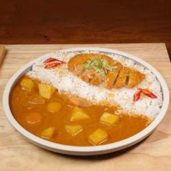 Chiken Katsu Curry Rice Free Ice Tea