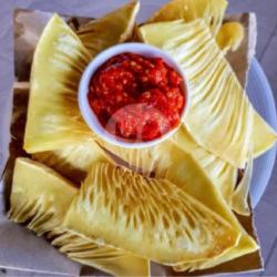 Sukun/bakara Goreng Renyah Lombok Cobek Cemangi