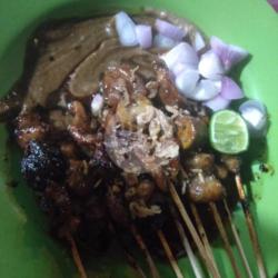 Sate Ayam Jeroan Telur Hati Kulit