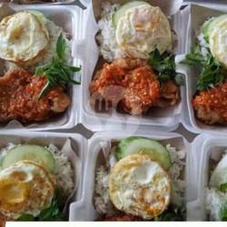 Ayam Geprek   Telur   Nasi