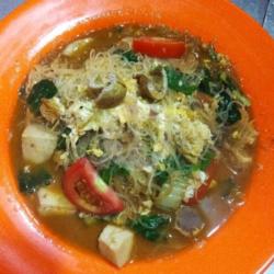 Bihun Rebus Spesial : Telor Ati Ampela Baso Ayam