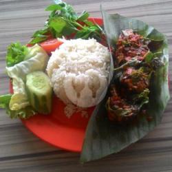 Pepes Ikan Laut Kembung   Nasi