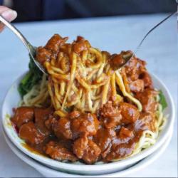 Mie Ayam Plus Pangsit Goreng