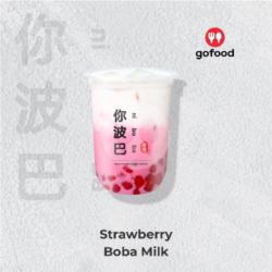 Strawberry Boba Milk