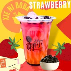 Strawberry, Boba Drink