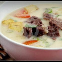 Soto Betawi (daging)   Nasi