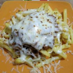 French Fries Bolognaise And Moza