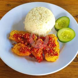 Paket Tahu Tempe Geprek    Nasi